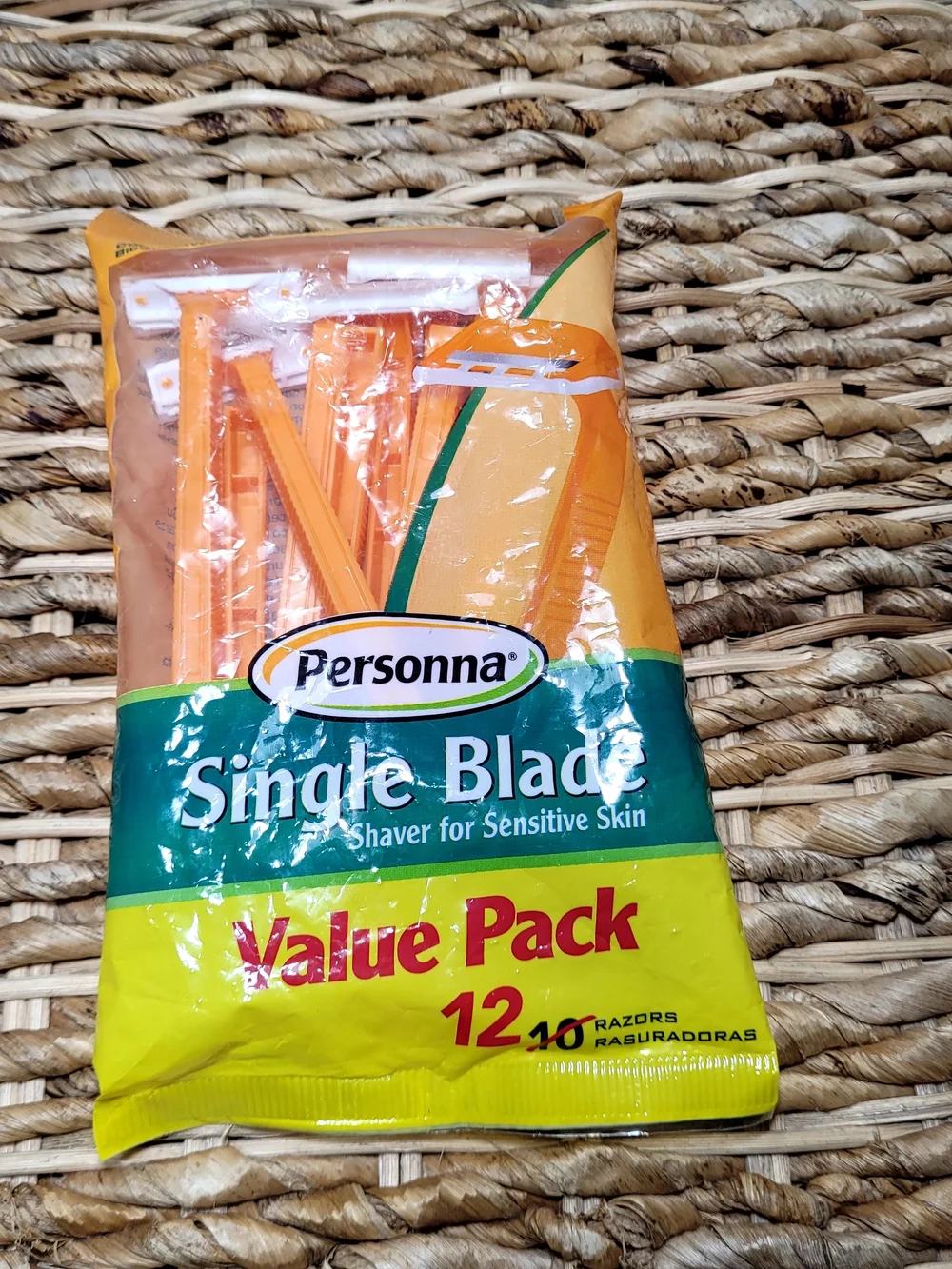 Personna Single Blade Disposable Razors Value Pack of 12 for Sensitive Skin
